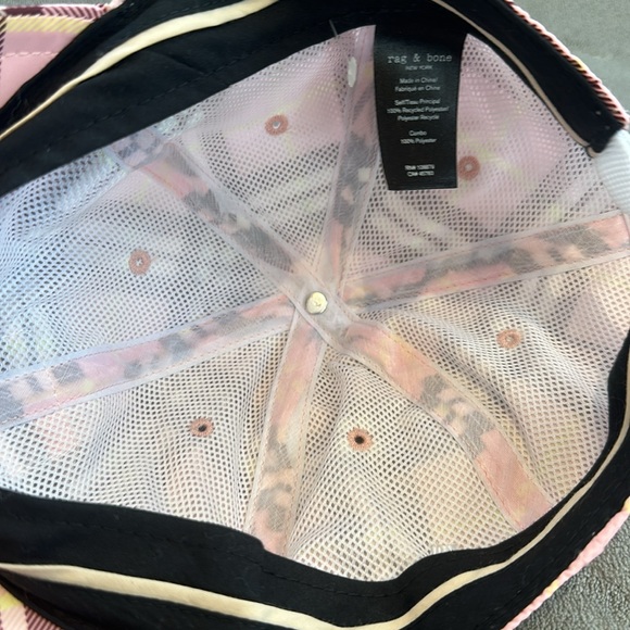 Rag & bone Addison plaid baseball cap - Picture 3 of 5